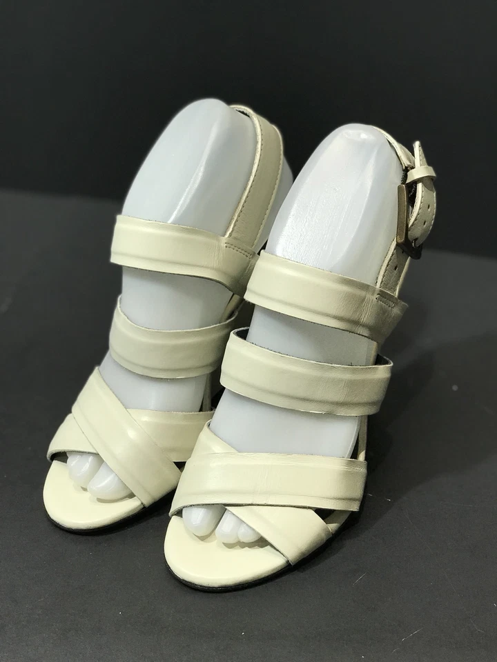 Nuevo Moderno Vintage Robin Puntera Abierta Cuero Tacones de Cuña Talla US 6 B RTL $275 Foto 3 de 4