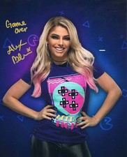 Alexa Bliss inscribed Funhouse metallic 8x10 - WWE photo signed auto autographed