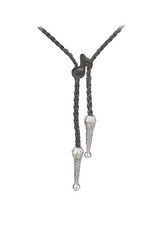 Music Note quaver TG40 BLACK FINISH Necklace Western Necktie Bola Bolo