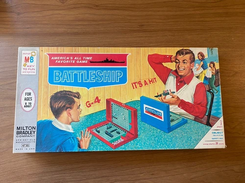 Vintage 1967 Battleship Board Game by Milton Bradley # 4730 In Original Box