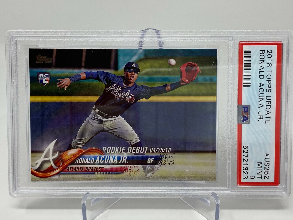 2018 Topps Update Ronald Acuna jr. ROOKIE CARD RC PSA 9 | eBay