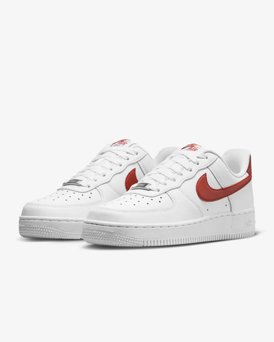 Nike Air Force 1 AF1 '07 UK 6 Trainers White & Rust Orange BNIB - Picture 6 of 13