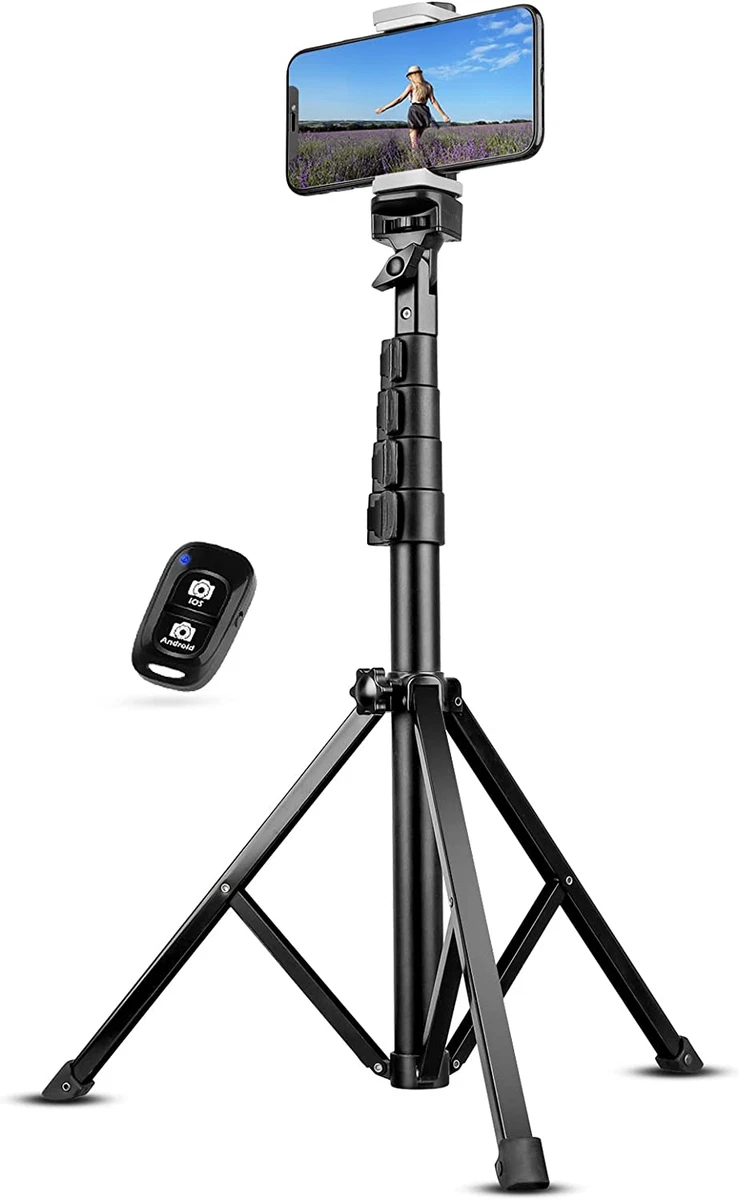 62 Extendable Tripod Stand with Bluetooth Remote for Iphone