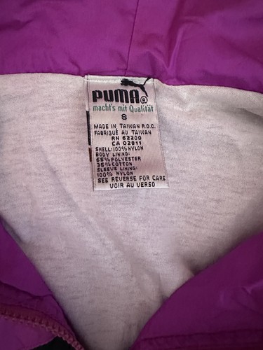 Vintage Women’s Puma Track Jacket Small Pink/Black 80s 90s - Picture 5 of 6