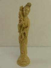 (RefJOH36) Japanese female figurine geisha? 31cm tall, resin?