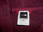 The NORTH FACE Women LS 1/4 Zip Button Hood Pullover Jacket Sweater M Red Wine — photo 3