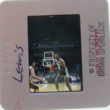 REGGIE LEWIS BOSTON CELTICS NORHEASTERN 35 RETIRED ORIGINAL SLIDE 5