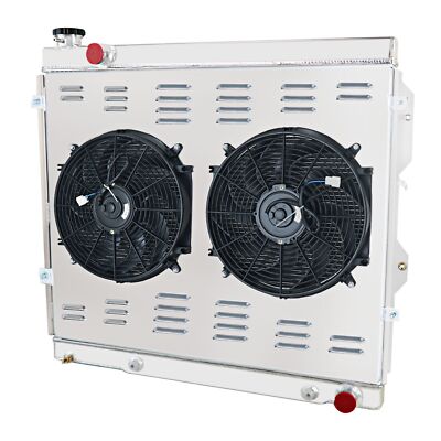 4-Core Radiator + Shroud Fan + Relay Fit 2001-2007 Toyota Tundra Sequoia 4.7L V8