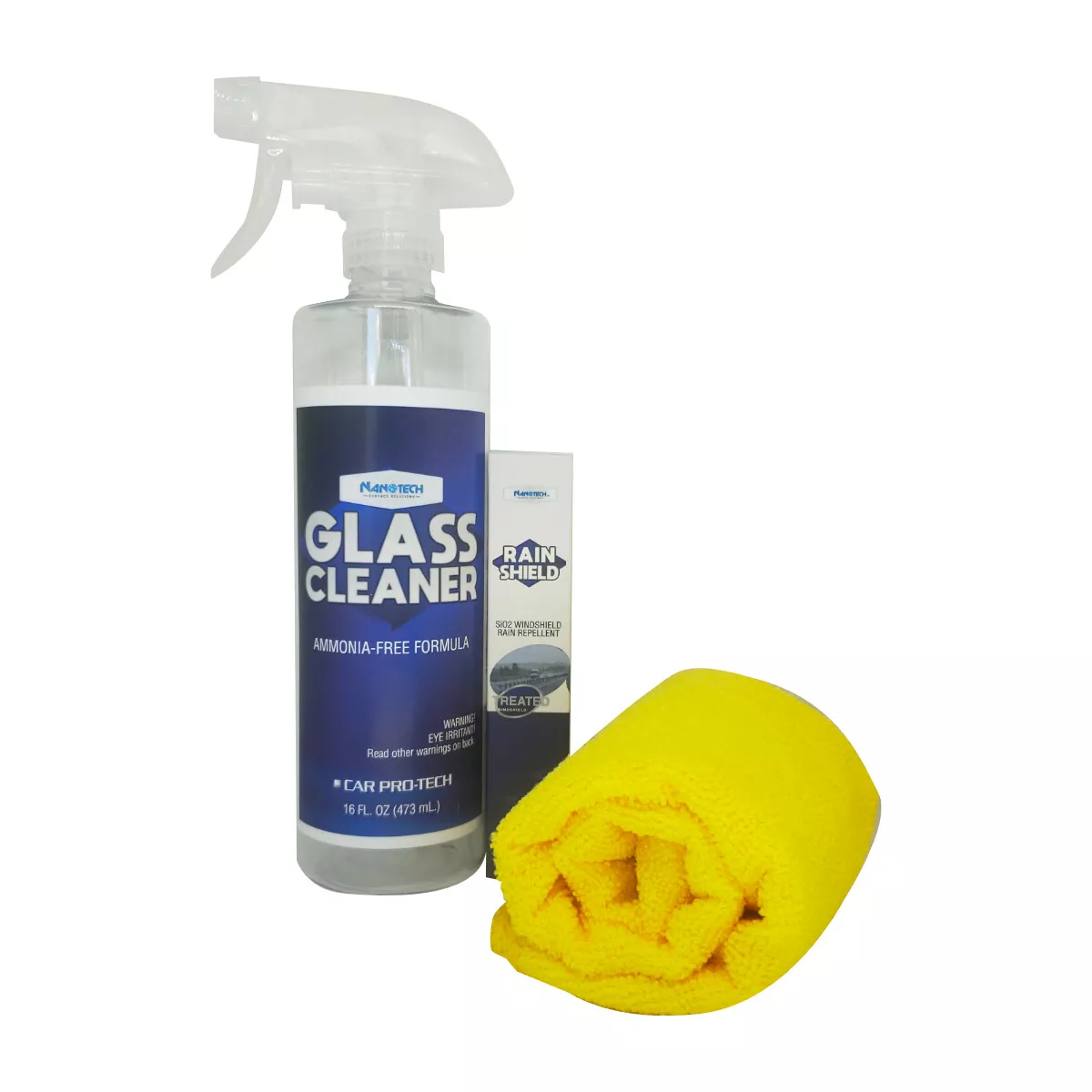 Nanotech Windshield Kit, Glass Cleaner & Water Repellent Coating for  Windshield