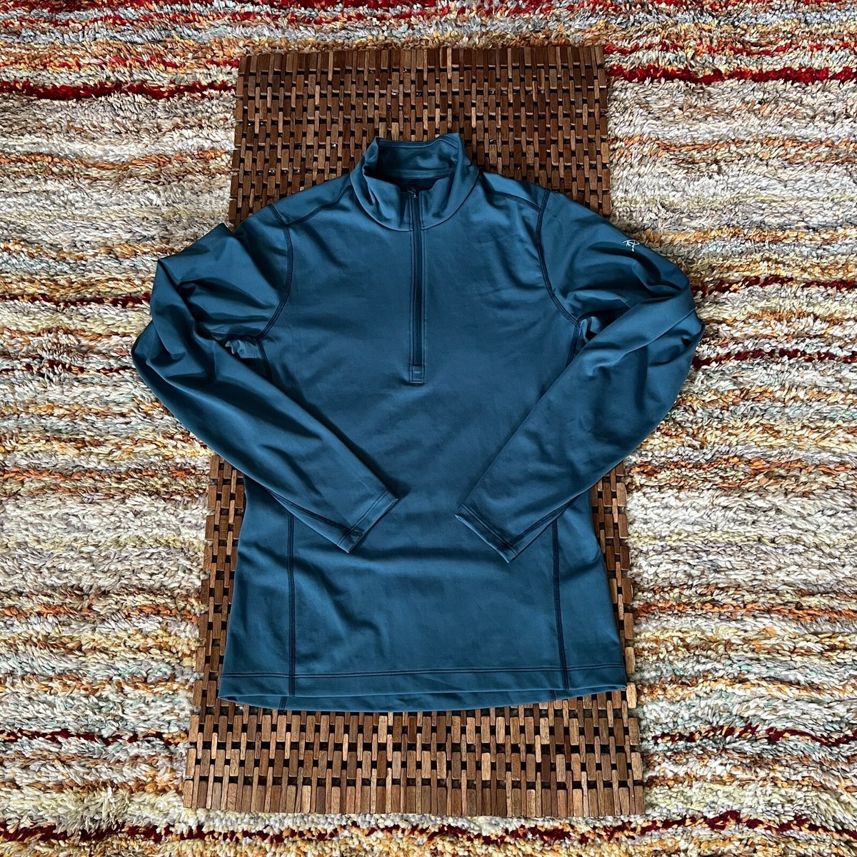 Arc'teryx Phase AR 1/4 Zip Pullover Sweater Base Layer Blue Men's