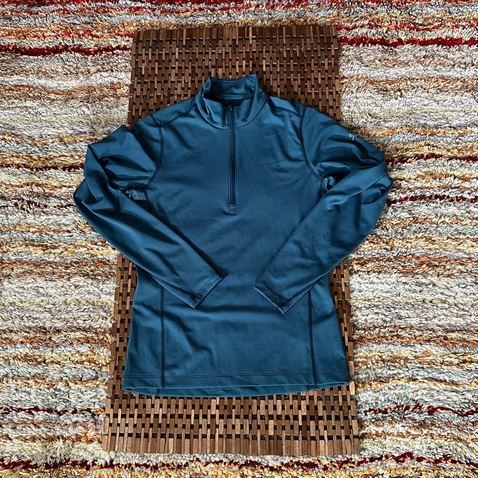 Arc'teryx Phase AR 1/4 Zip Pullover Sweater Base Layer Blue Men's Size Small S