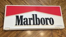 Vtg 1996 Made In USA Phillip Morris Marlboro Cigarettes Plastic Advertising Sign