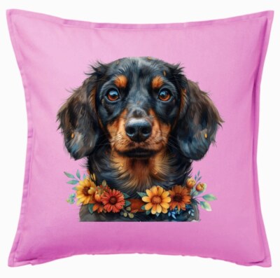 Kissenbezug Pink Dackel Dachshund Teckel Jagdhund Jagt Dackelwelpe Dackel 402868