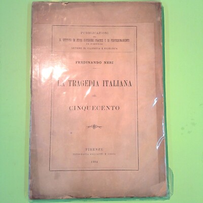 DIE ITALIENISCHE TRAGÖDIE DES FÜNFZEHNTEN JAHRHUNDERTS SCHWARZE GALLETTI UND KOKKEN 1904