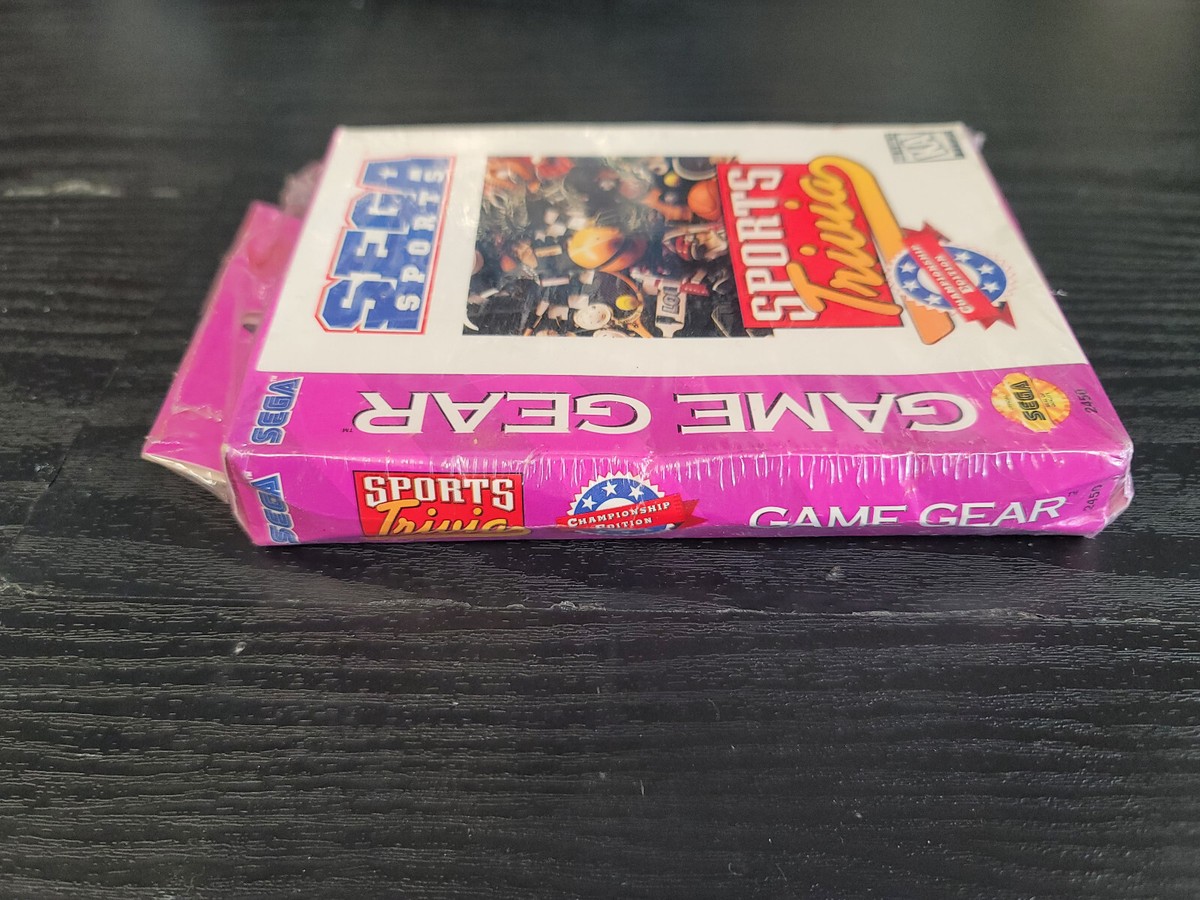 SEGA - GG★SPORTS Trivia CHAMPIONSHIP EDITION FACTORY SEALED Sports Trivia Championship Edition Sega Game
