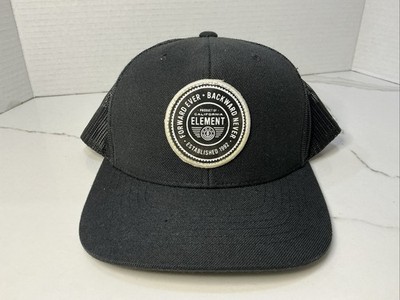 Element Black SnapBack Hat Foward Ever . Backward Never