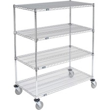 Nexel E-Z Adjust Wire Shelf Truck 72x18x69 1200 Pound Capacity