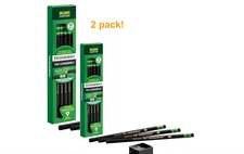 2 pack  Ticonderoga PENCIL STANDARD TRI-WRITE #2 BLK PACK OF 12 (24 pencils)