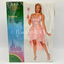 [01854009] Spirit Halloween Wicked Adult Short Dress Glinda Costume Size Vary