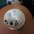 2022 Australia Lunar Year of the Tiger 1 oz 999 Fine Silver Round 1 Dollar Coin
