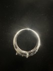 925 Sterling Silver Blue Stone Floral Cluster Cocktail Ring – size 8.5 — photo 2