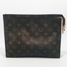 Louis Vuitton Monogram Poche Toilette Seconda Pochette Pochette Marrone M4745...