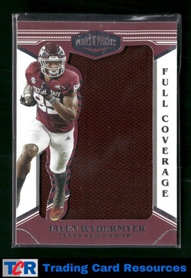 2022 Chronicles Draft #PP-JWY Jalen Wydermyer Plates and Patches Full Coverage