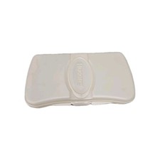 VTG HUGGIES EMPTY White Baby Wipes Travel Case Diaper Bag Container