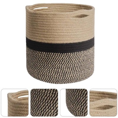 1 PC gewebter Blumenbehälter Blumenhalter Einfacher Kleidungskorb