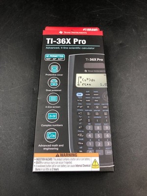 Texas Instruments TI-36X Pro Advanced, 4-Line Engineering/Scientific Calculator