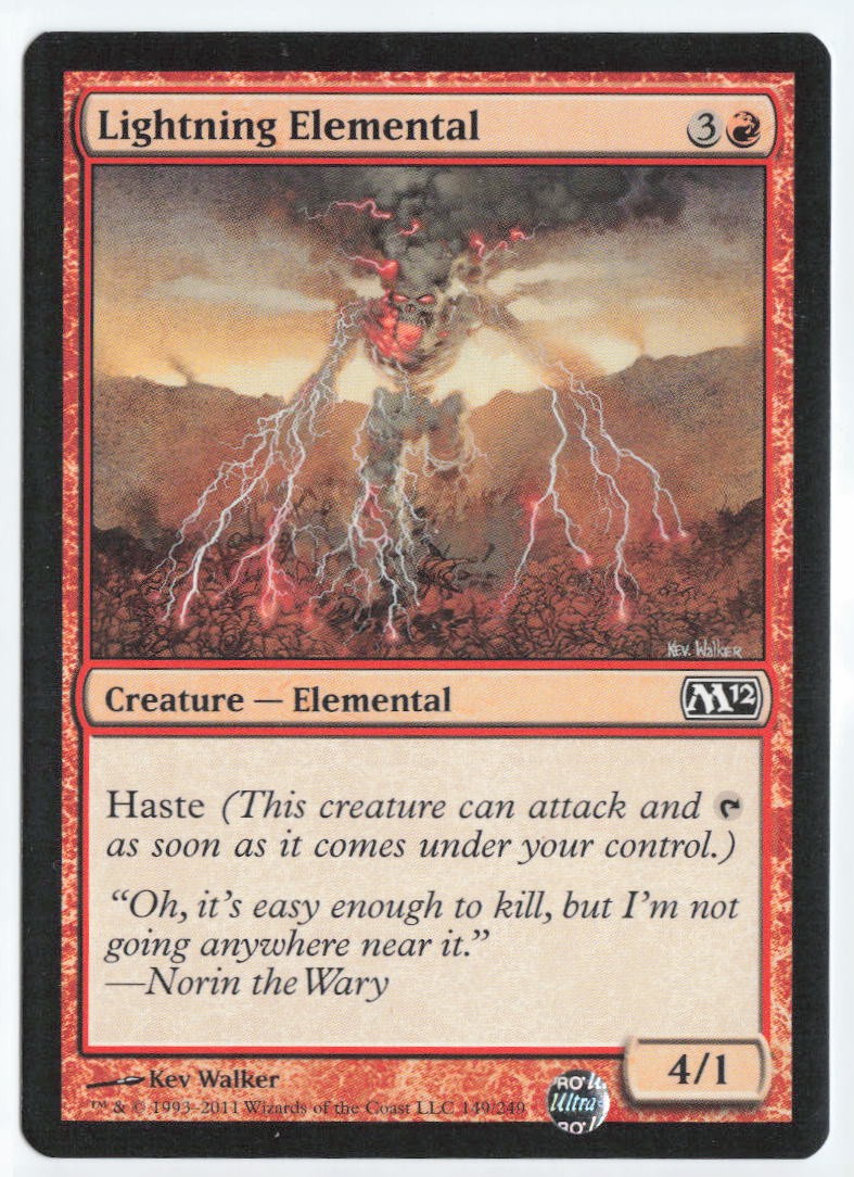 Magic 2012 (M12) #149 Lightning Elemental