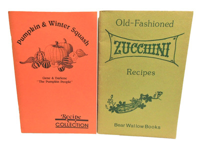 Zucchini Squash Pumpkin Cookbook LOT Eat Season Local Produce Homesteading Fall