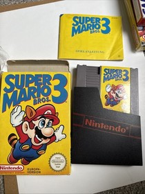 Nintendo NES Super Mario Bros. 3 Modul, Anleitung, H&uuml;lle