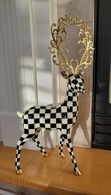 MacKENZIE-CHILDS GLAM UP COURTLY CHECK STANDING DEER New