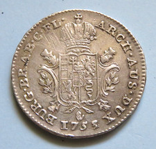 Austrian Netherlands. 1753 Half Ducaton..  Antwerp Mint..  VF/gVF - Trace Lustre