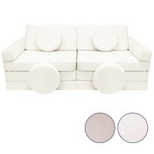 Canapé bouclé, sofa modulaire, blocs en mousse voiture avec volant