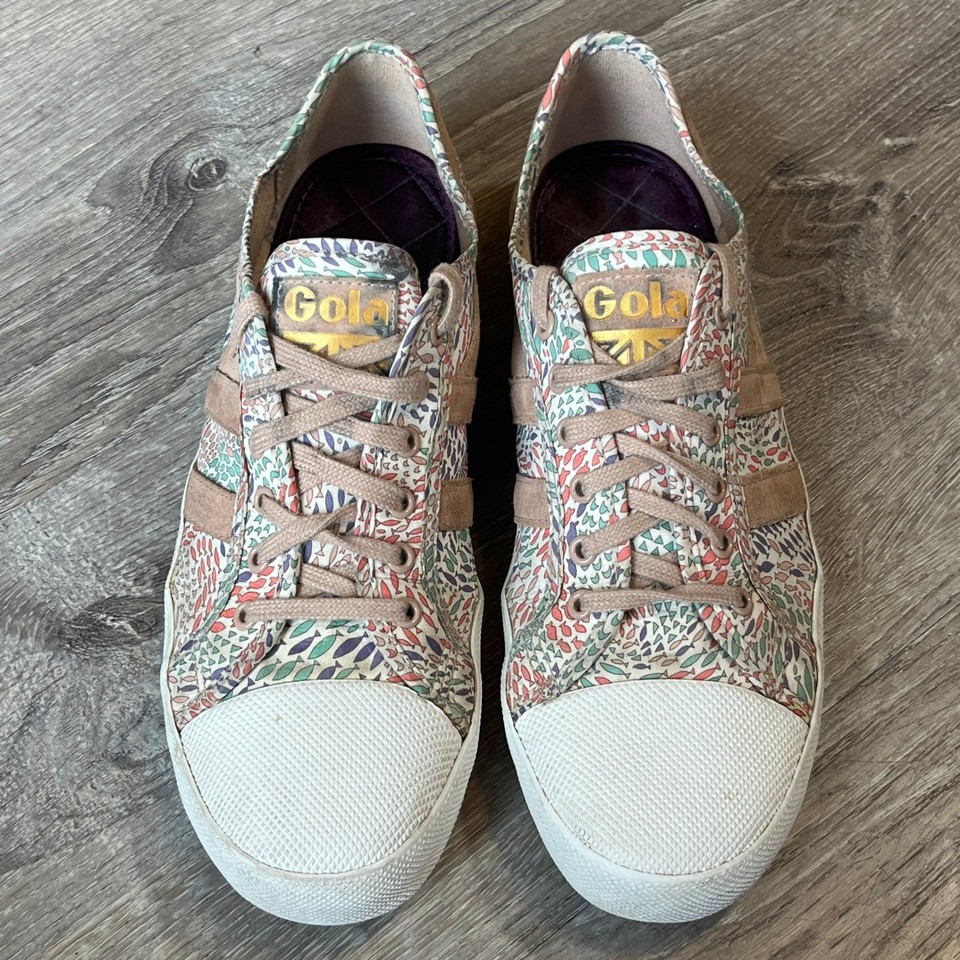 Gola Coaster Liberty SH Multi Color Fish Print Sneakers Womens 10 ...