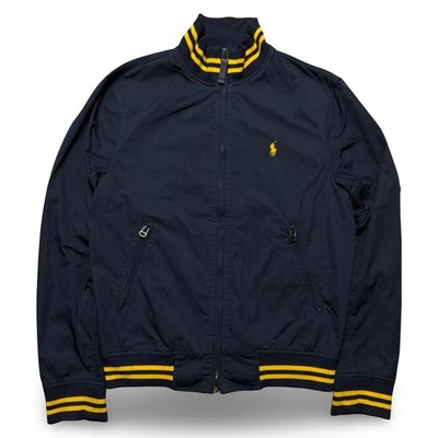 Polo Ralph Lauren Varsity Jacket  Dark Blue Yellow Size S