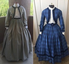 Victorian Civil War Southern Belle ball gown 1860S Dress Women's Vintage Dress