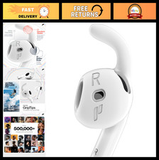 4 Pairs AirPods 4 Ear Hooks Covers with Storage Pouch - Anti-Slip Ear Tips Acces