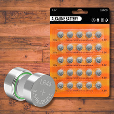 25pc LR44 Batteries AG13 1.5V Alkaline Button Cell Battery for Watch Toy Key Fob