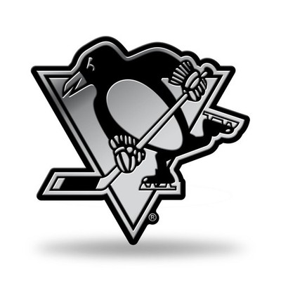 Pittsburgh Penguins NHL Chrom-Finish Auto-Emblem 3D-Aufkleber