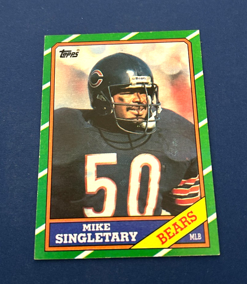 1986 Topps Football Mike Singletary #24 HOF Set Break NM