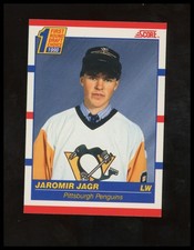 1990-91 Score Canadian #428 Jaromir Jagr Rookie Hockey Card. rookie card picture