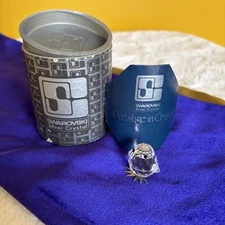 Vintage Swarovski Crystal Baby Chick Figurine 7651 1988 With Original Box