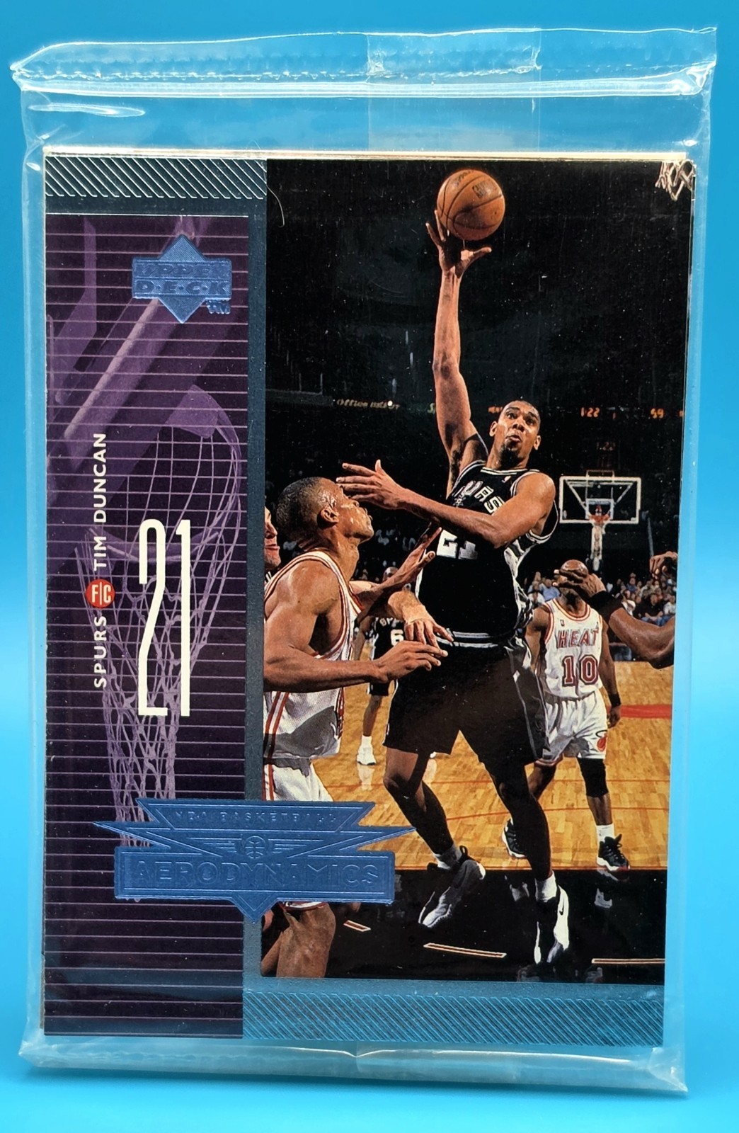 1998-99 Upper Deck Aerodynamics TIM DUNCAN #A21 On Top Sealed Promo Pack