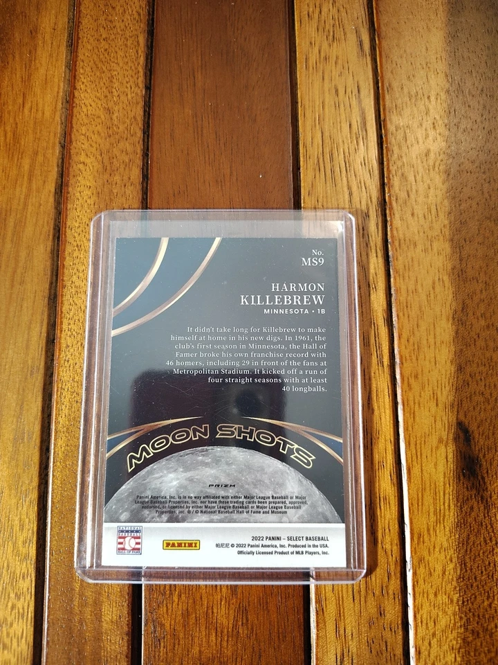 2022 Panini Select Harmon Killebrew Moon Shots #MS9 Silver Holo Prizm HOF Twins - Image 2 of 2