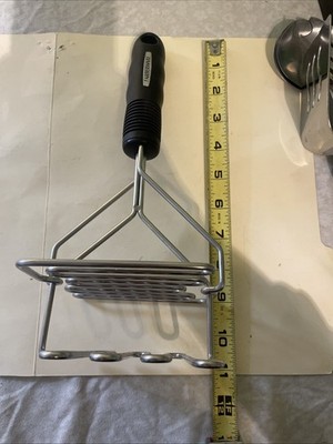 Potato Masher Multi Farberware Double Stainless Steel Babyfood Fruit Masher EUC