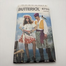 Butterick 6731 Pirate Swashbuckler Gypsy Mens Misses Costume Pattern