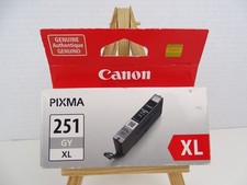 NEW GENUINE CANON CLI-251XL 251 XL GY GRAY GREY PIXMA INK CARTRIDGE TANK OEM BOX